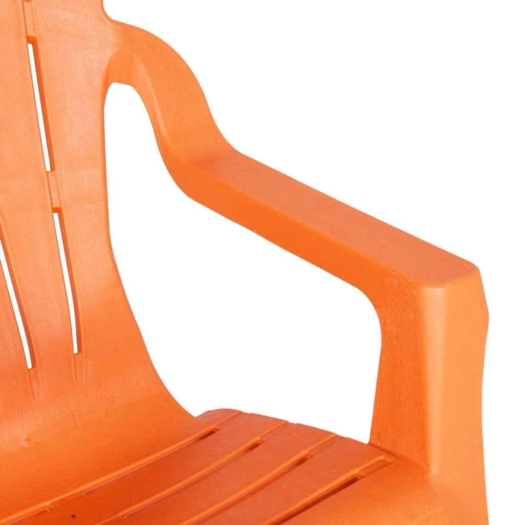 Sedie Giardino 2 pz | Sedie da Esterno Bambini Arancioni 37x34x44 PP Aspetto Legno