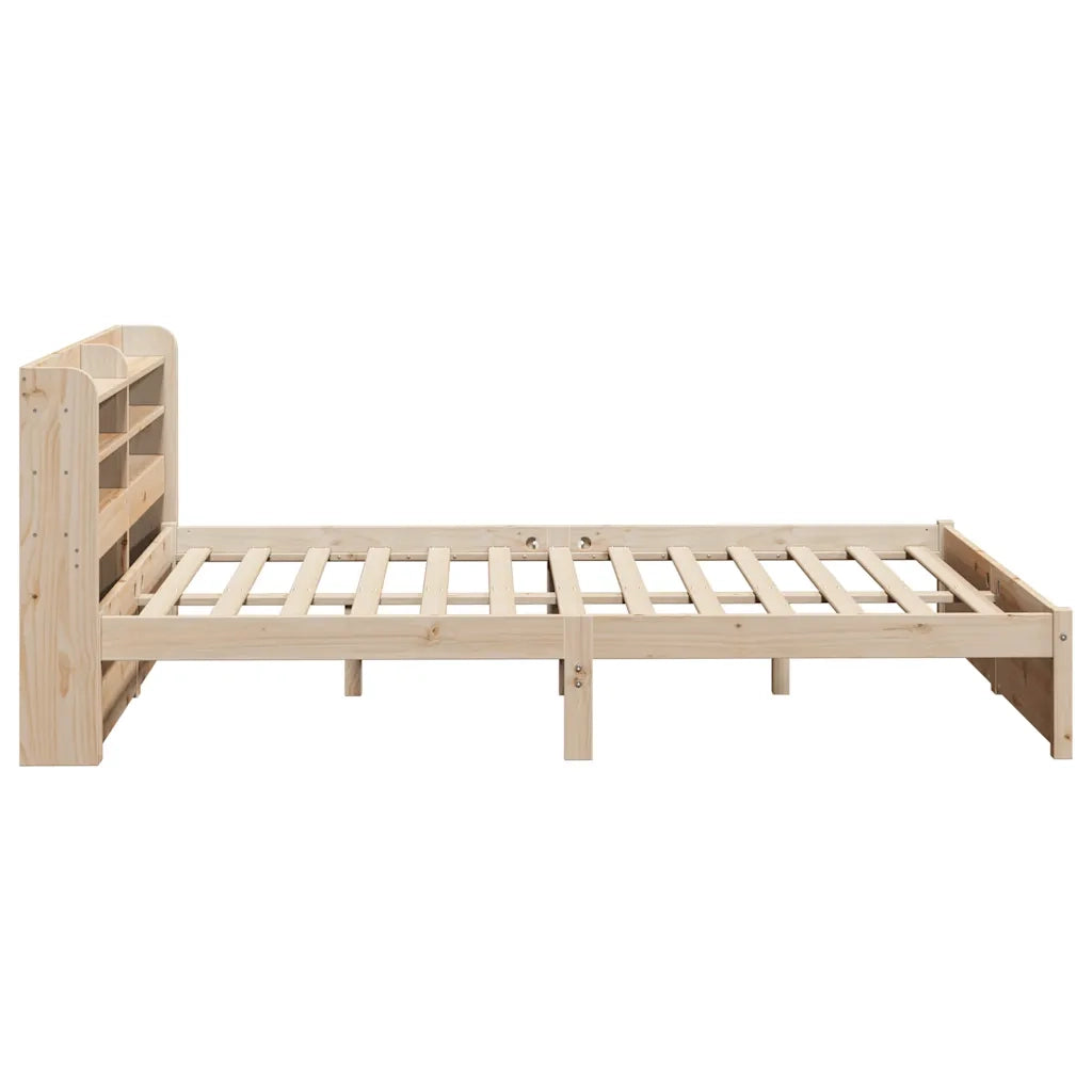 Giroletto con Testiera 160x200 cm in Legno Massello di Pino