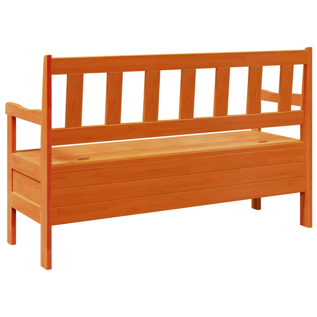 Panchina da esterno in acacia 119x76x44 cm in legno solido di pino