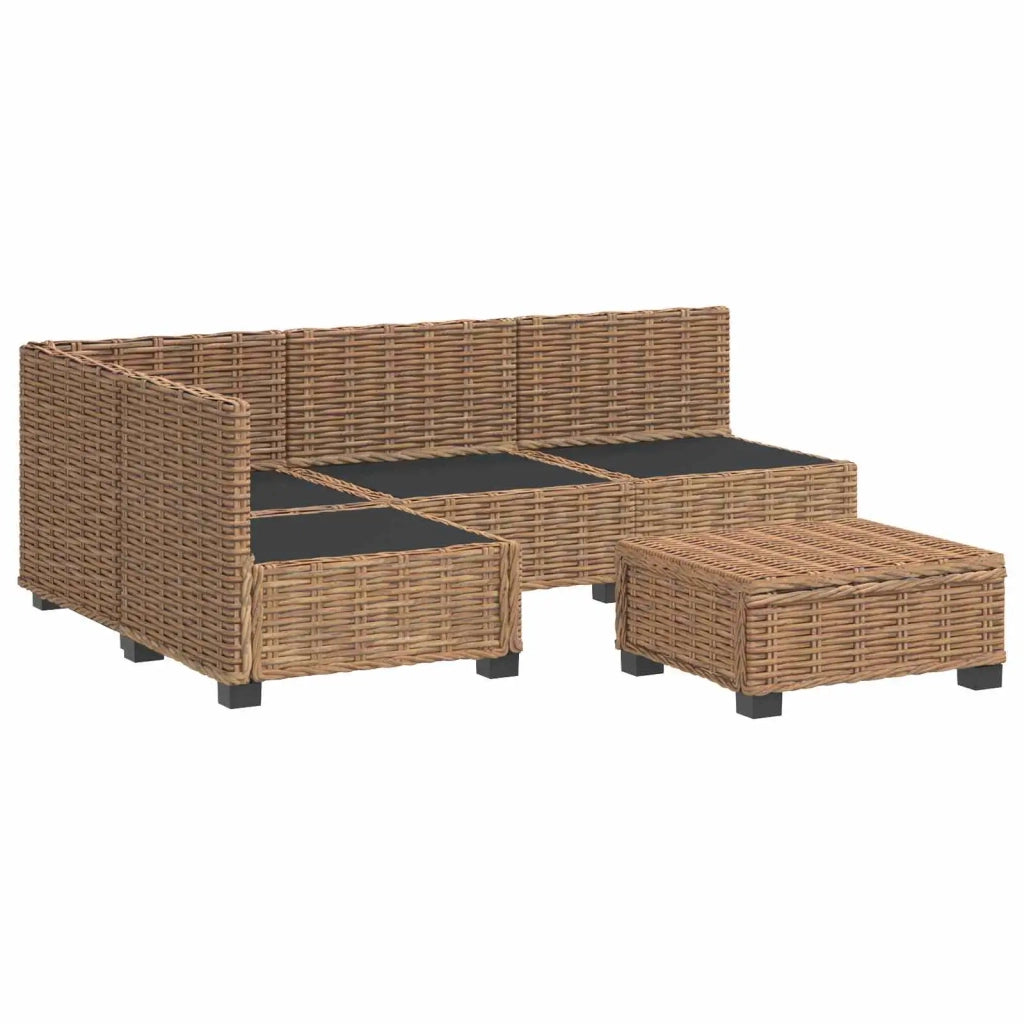 5 pz Set Lounge in Rattan con Cuscini GENDT Rattan naturale 3429872