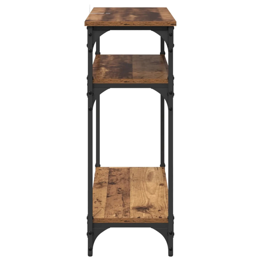 Tavolo consolle Legno vecchio 75 x 29 x 75 cm Legno multistrato
