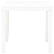 Tavolo da Giardino Bianco 78x78x72 cm in Plastica 48783