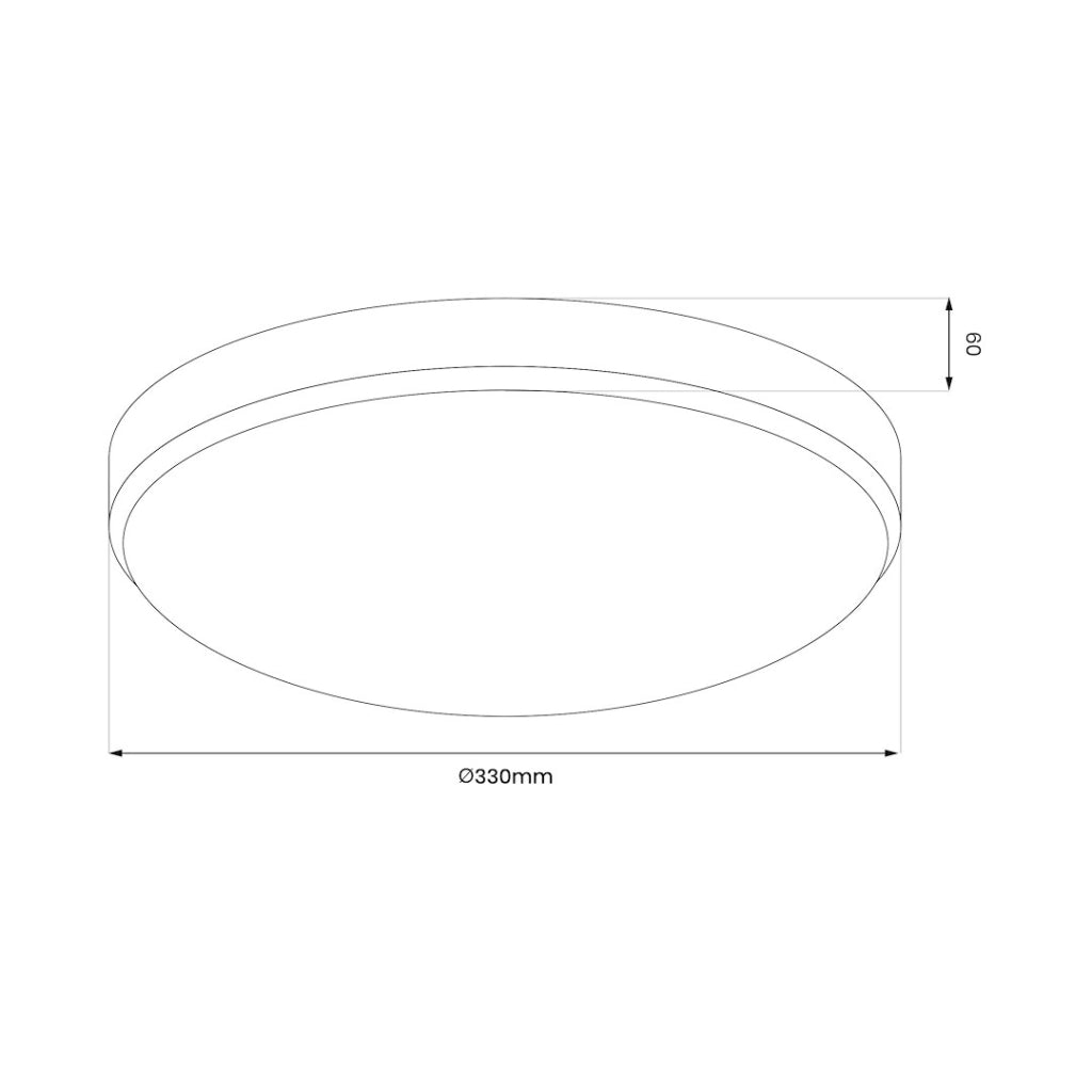 Plafoniera LED tonda cromata 33cm 15W 4000K IP20 Milagro