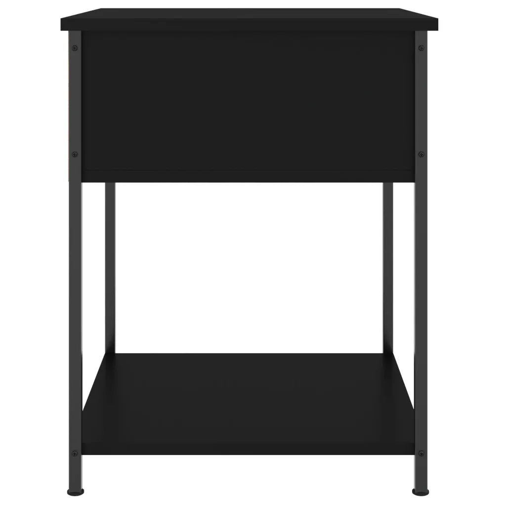 Comodini 2 pz Neri 44x45x58 cm in Legno Multistrato 825844