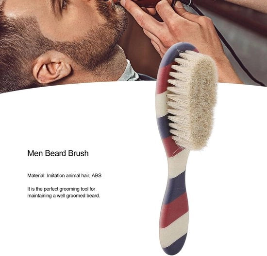 Borsetto di Pulizia per Stilista di Barba - Borsetto per Barba con Manico a Strisce.