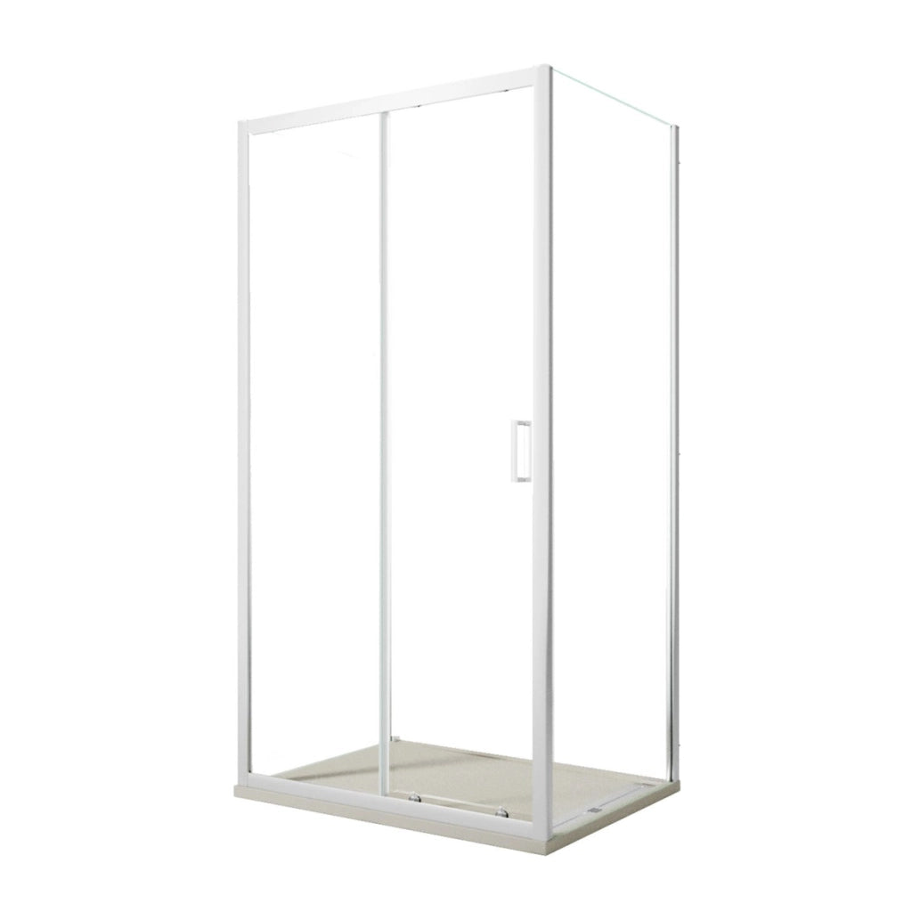 Box doccia 2 lati scorrevole e 1 lato fisso matias, misura 80x100
