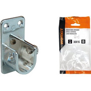 REGGITUBO ARMADIO OVALE LATERALE SELF WORKIT - ZAMA NICHELATO TUBO MM 30X15 CF=PZ 2- 2 confezioni