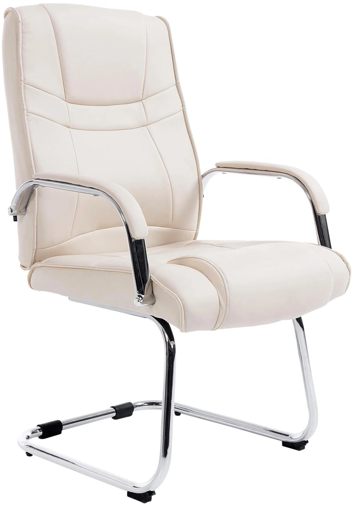Sedia Attila in similpelle crema