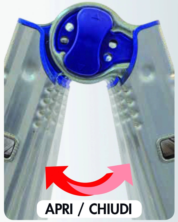 Facal SCALA TELESCOPICA IN ALLUMINIO BRIKOBLU Gradini NÂ°6+6 H max cm. 570