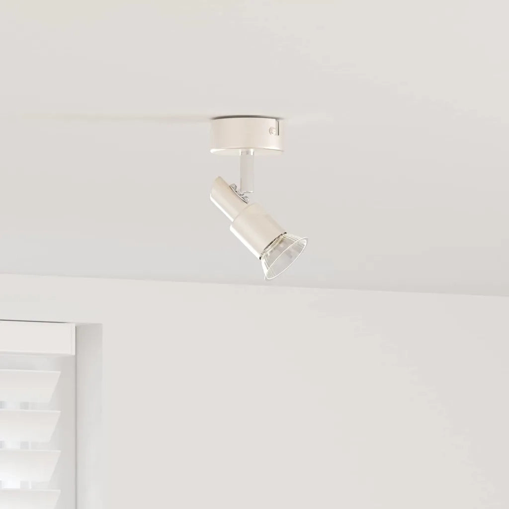 Faretto da soffitto Nichel 8 x 8 x 10,5 cm Acciaio CFW7525940