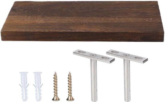 Pannello di legno da parete per foto negozi - supporto da parete in legno - 30 x 14 x 2 cm.