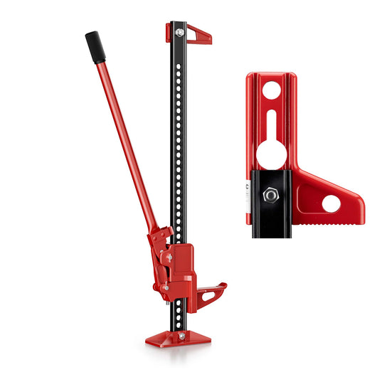 Farm Jack – Compact Set Basic for ATVs/Trailers, High Lift Jack for up to 3000 kg and max. 76 cm Lifting Height with Winch Clamp Spreader Attachment