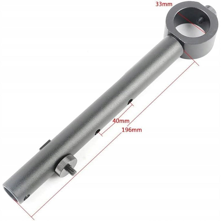 Impugnatura per Display Microscopio Stereoscopico 196mm – Montaggio su Fusto, Regolazione 360° | Diametro 33mm
