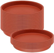 Sostegni per piante in plastica - 20 pezzi - Piante in ceramica rotonda - Sostegni per piante - Per interni/esterni - Resistente allo shock - Assorbe l'acqua in eccesso - Sostegni per piante