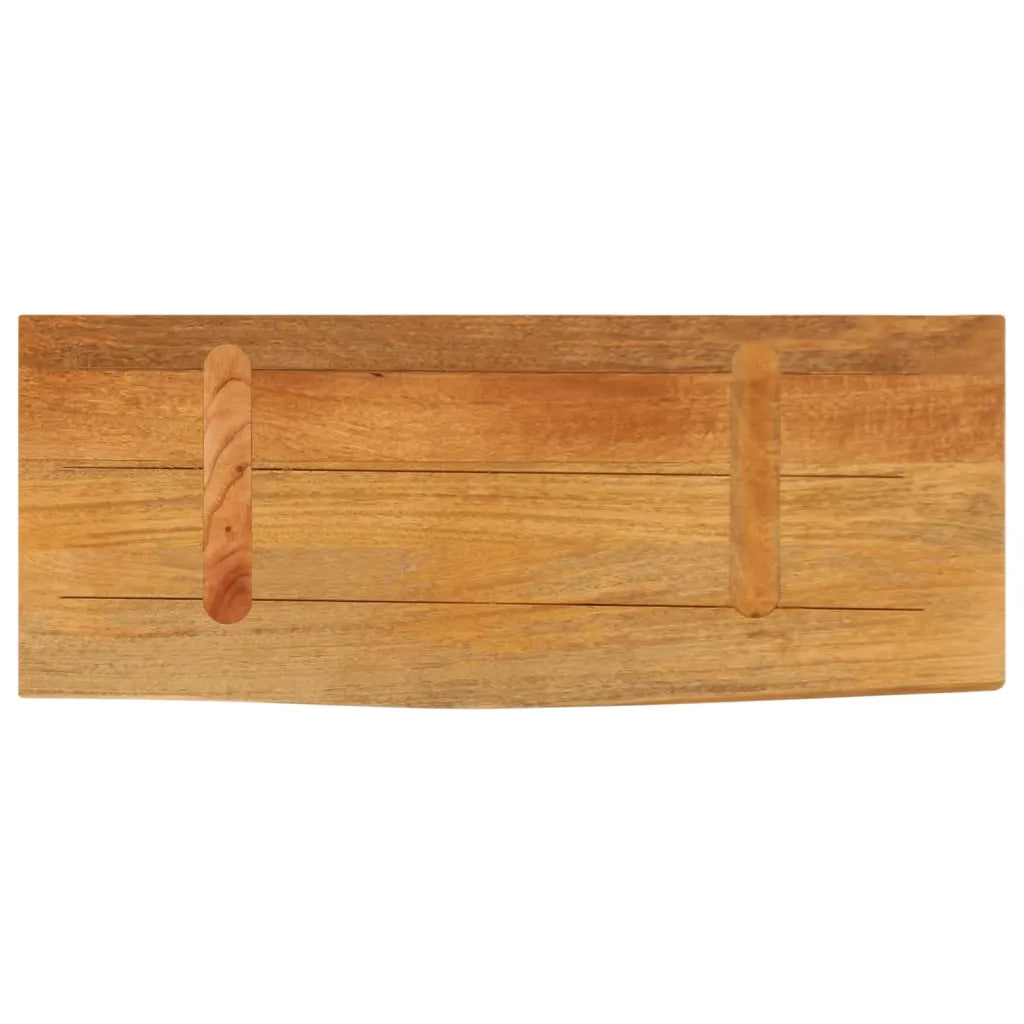 Piano Tavolo | Superficie Tavolo | Piano Scrivania Bordi Vivi 80x20x3,8 cm in Legno Massello di Mango