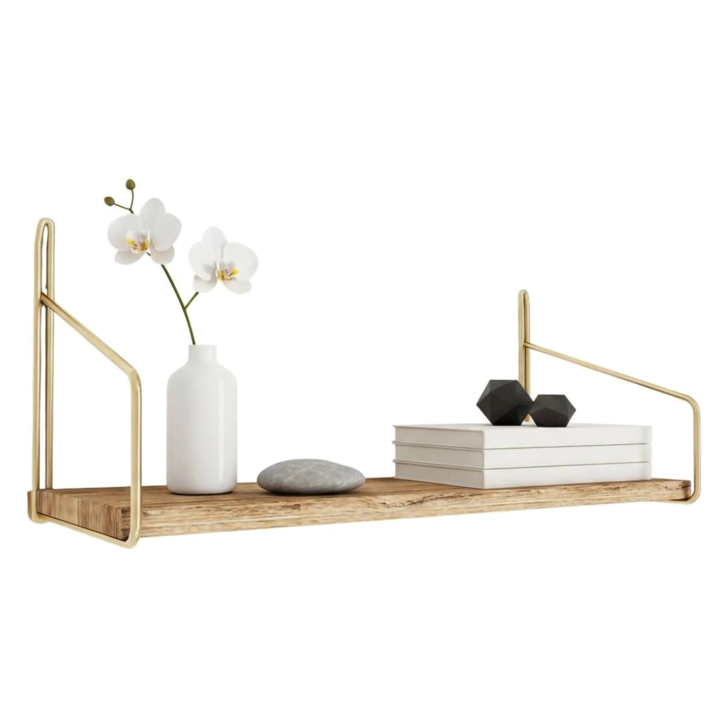 Sepat, Mensola un Ripiano, 45x16x16h cm oro