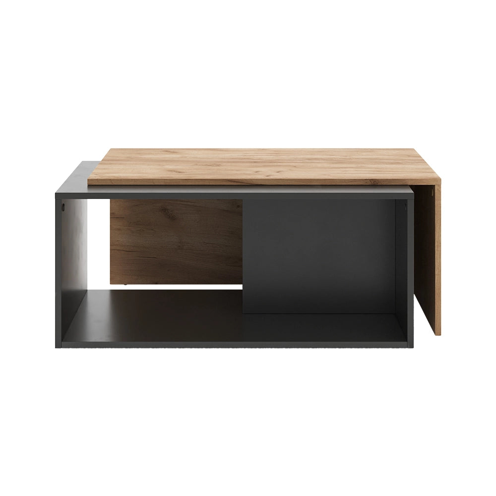 Vicco Tavolino da salotto Antracite/quercia dorata 90 x 48 cm