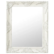Specchio da Parete Stile Barocco 50x60 cm Biancocod mxl 127262