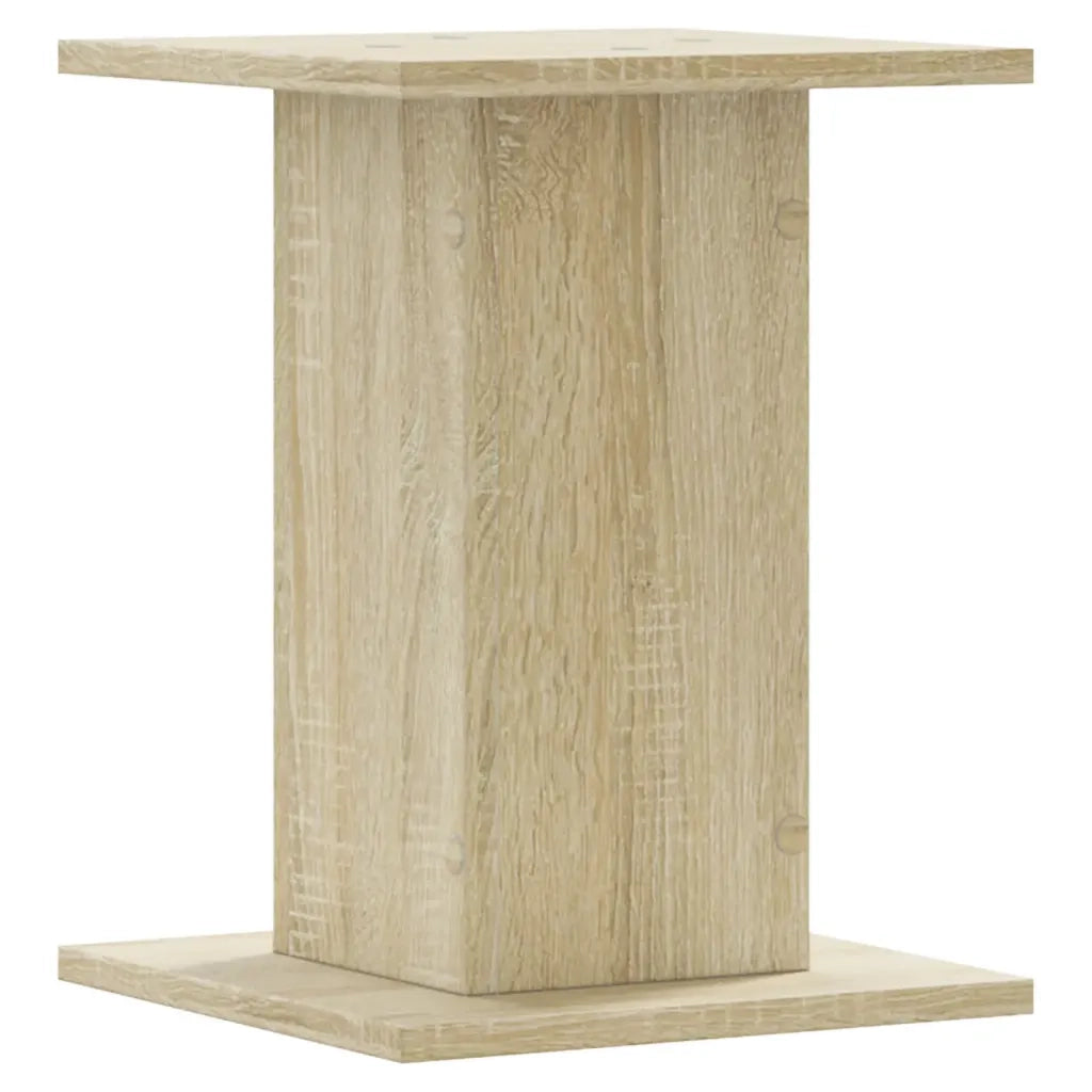 Supporti Altoparlanti 2 pz Rovere 30x30x40 cm in Multistrato 852647