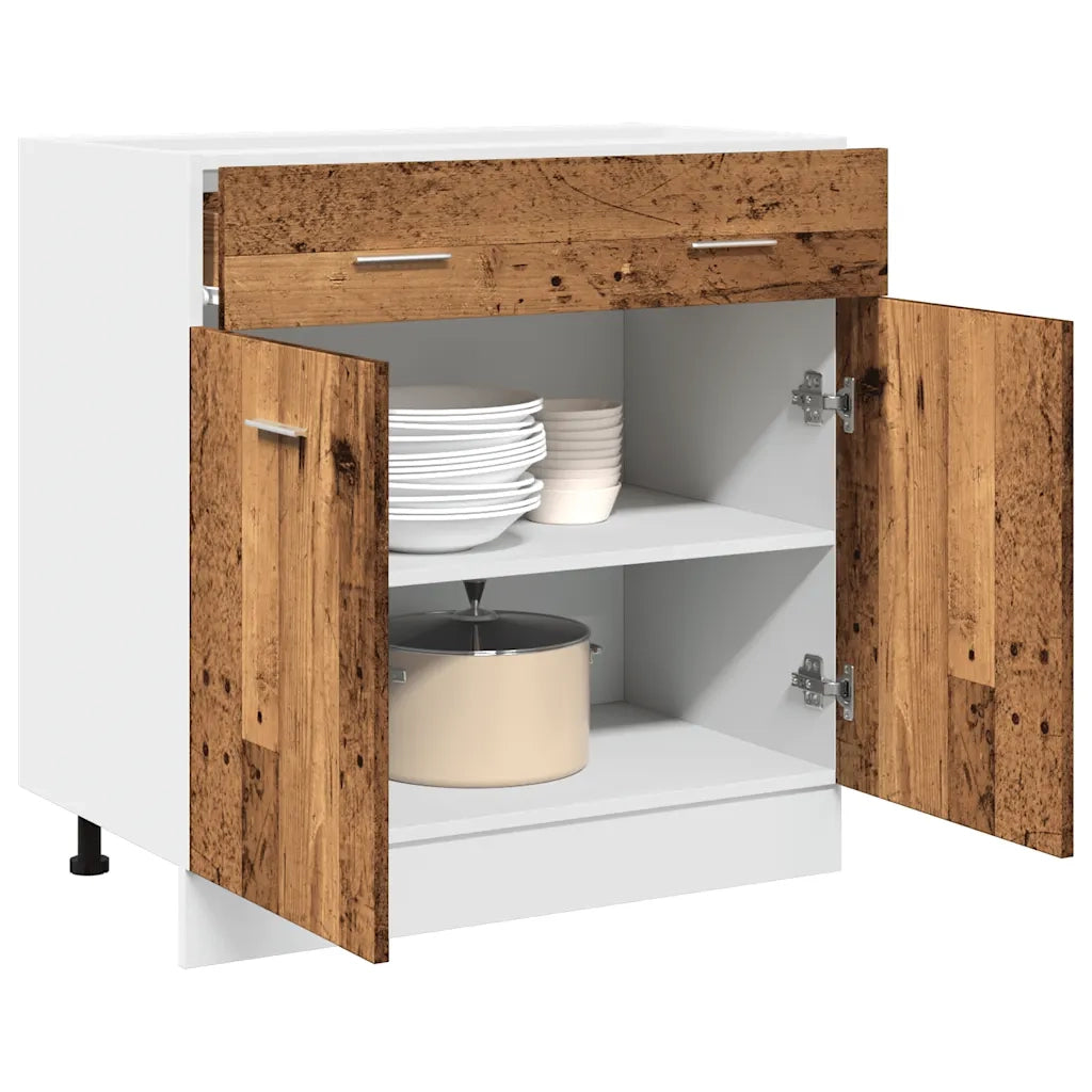 Cassettiera “Lyon” Legno Antico 80x46x81,5 cm 856092