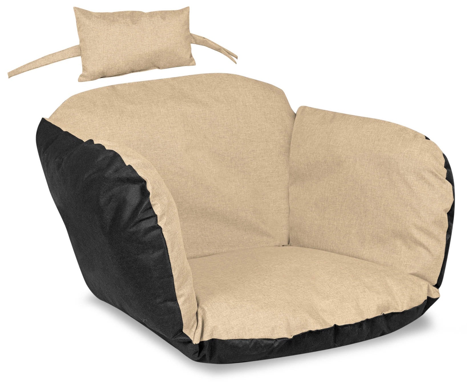 Cuscino da giardino AIO FACTORY 112x113 cm impermeabile beige per sedia sospesa