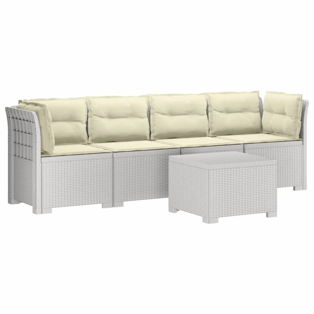 Divano da Giardino a 4 Posti con Cuscini in Stile Rattan PP 3443878