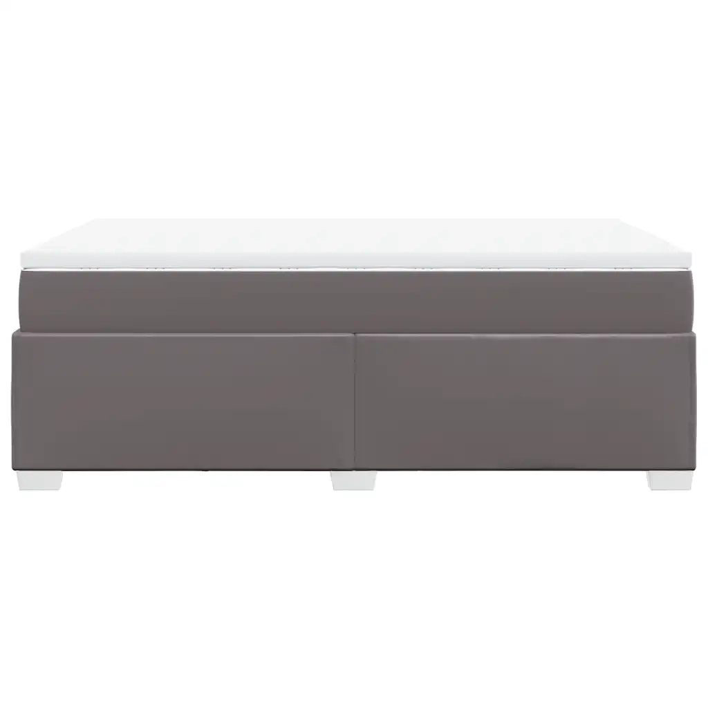 Giroletto a Molle con Materasso Grigio 120x200 cm in Similpelle 3285207