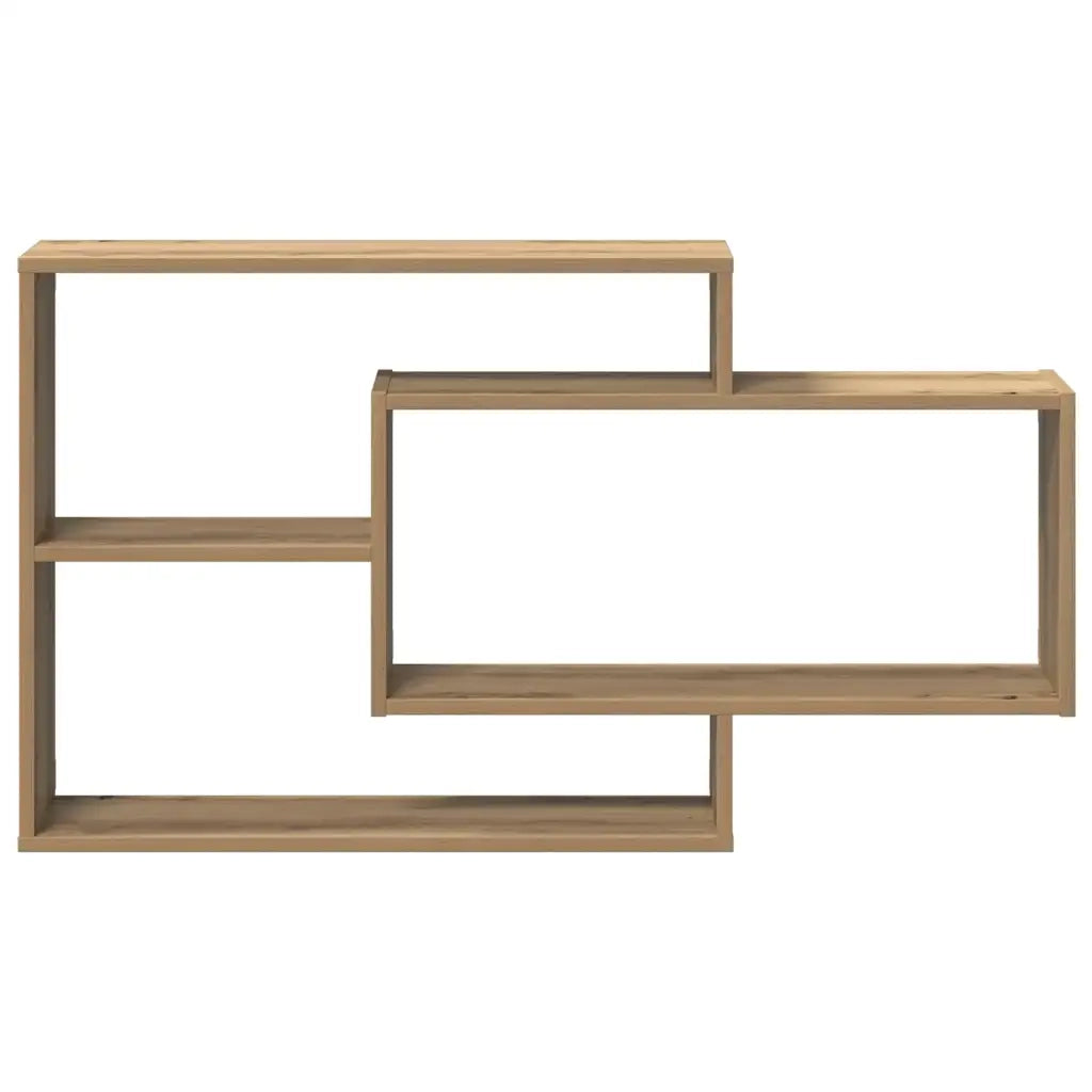 Scaffale a Parete Rovere Artigianale 104x20x58,5 cm Truciolato 855823