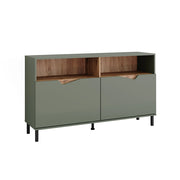 Vicco Credenza Verde/Artigianale 140 x 81.3 cm con 2 porte