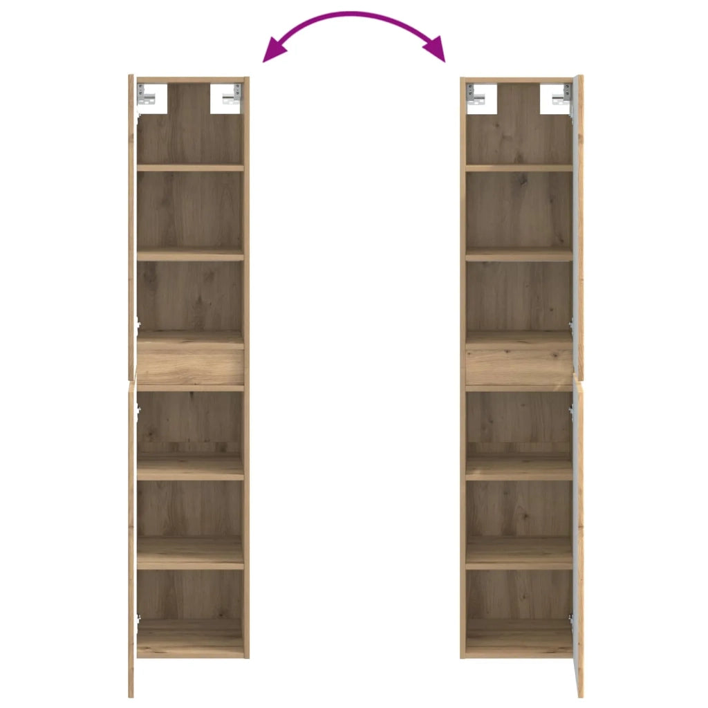 Set di mobili per il bagno 3 pz Rovere Artigianale 3406092
