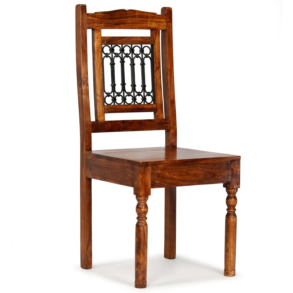 Sedie da Pranzo 4 pz in Legno Massello Classiche 275271