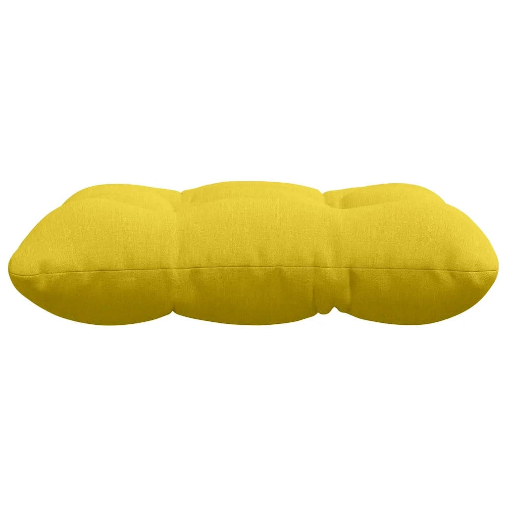 Cuscini per Seduta 4 pcs Giallo Chiaro 40 x 40 x 12 cm Tessuto