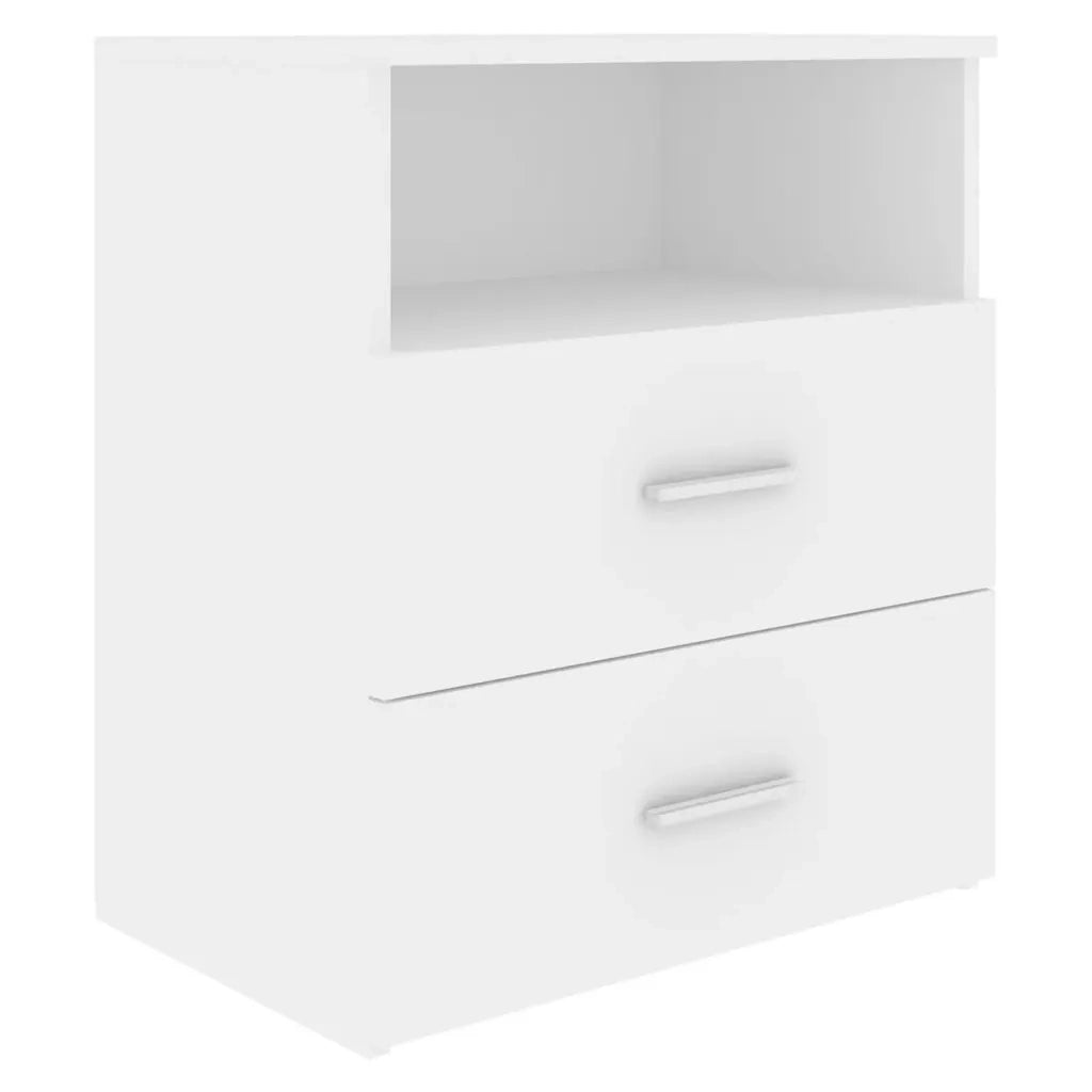 Comodino Bianco 50x32x60 cm 803272