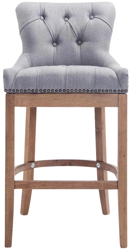 Sgabello Lakewood Stoffa antico-chiaro grigio chiaro
