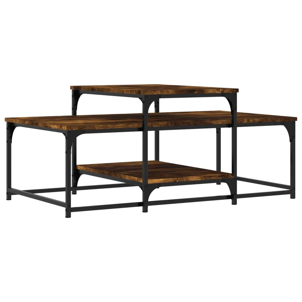 Tavolino da salotto | Tavolino da caff¨¨ | Tavolino da Soggiorno Rovere Fumo 102x60x45 cm Legno Multistrato