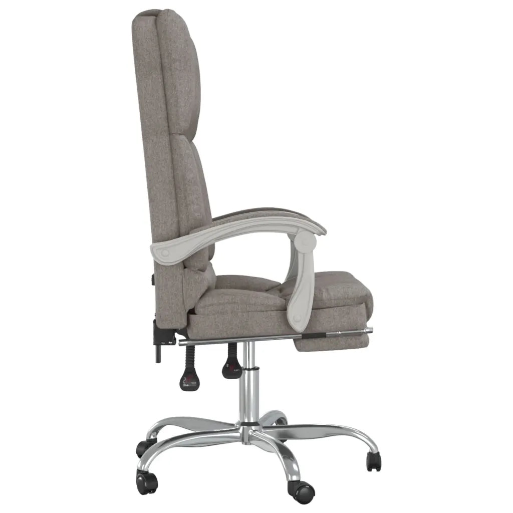 Sedia da Ufficio Massaggio Reclinabile Tortora in Tessuto cod mxl 35297