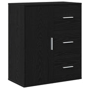 Credenza | Madia | Buffet da pranzo | Armadio da pranzo Rovere Nero 60 x 31 x 70 cm Legno multistrato