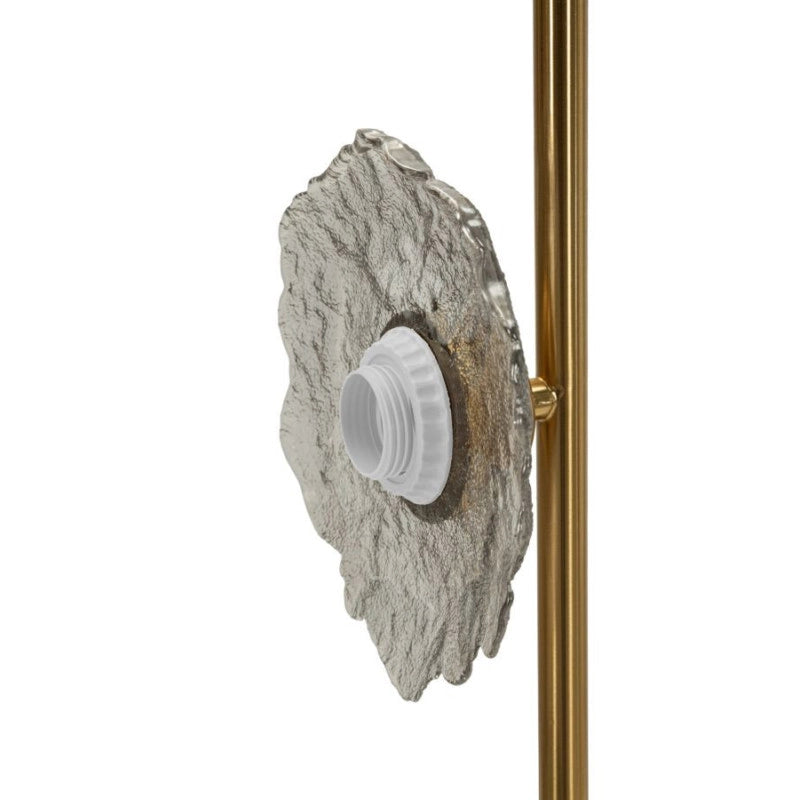 Lampadelle Ario Emily Verticale Vetro Grigio cm 15x16x110