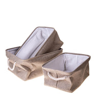 Set 3 Contenitori in Tessuto 45 cm