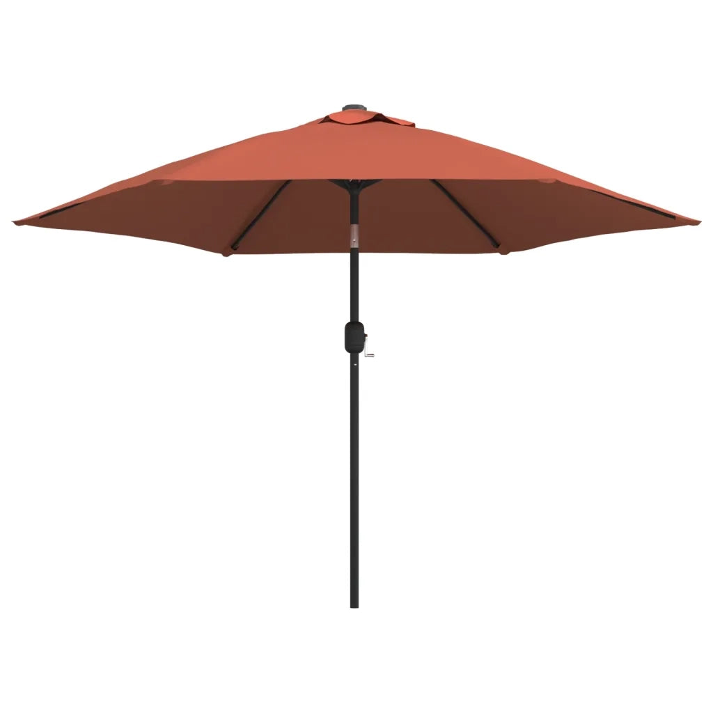 Ombrellone da Esterni con Palo in Metallo 300 cm Terracotta