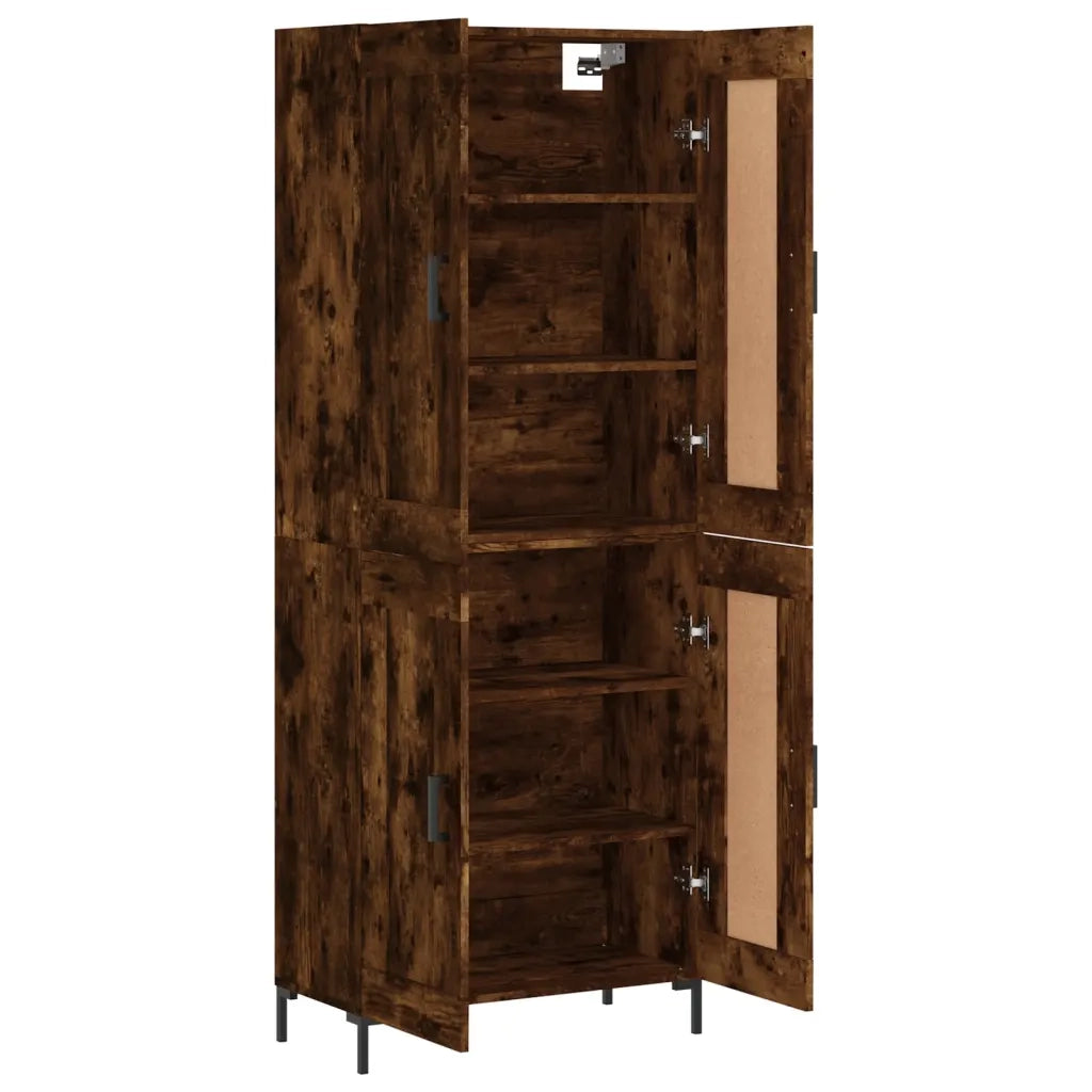 Credenza Rovere Fumo  69,5x34x180 cm in Legno Multistrato 3199686