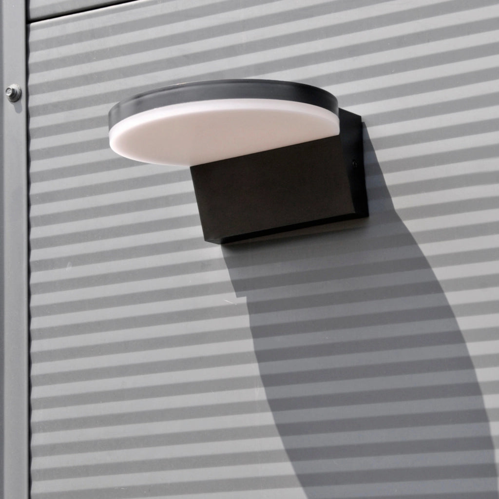 Applique esterna LED 10W 4000K nera IP54 Polux TESA
