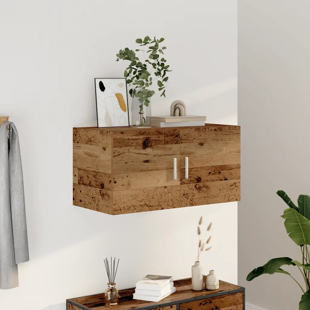 Pensile | Armadietto da Parete Legno Antico 80x39x40 cm in Truciolato