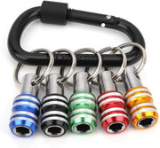 Accessorio per chiavi con porta Robertson e 5 pezzi di attrezzi a morsa, accessori in alluminio - Legering, 3 slot, 1/4 pollici Quickrelease Tool