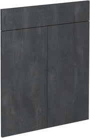 Frontale cucina R-Line, Calcestruzzo nero, 59.2 x 70.8 cm frontale del mobile per mobile base con cassetti