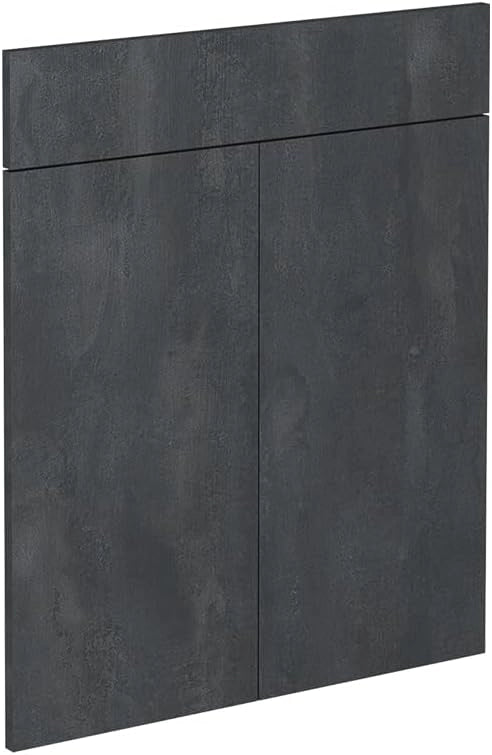 Frontale cucina R-Line, Calcestruzzo nero, 59.2 x 70.8 cm frontale del mobile per mobile base con cassetti