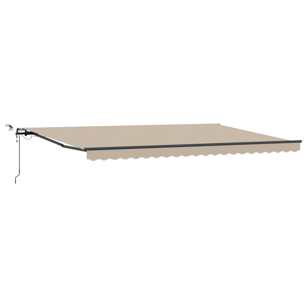 Tessuto per Tenda con Beige 500 × 300 cm Poliestere 3331340