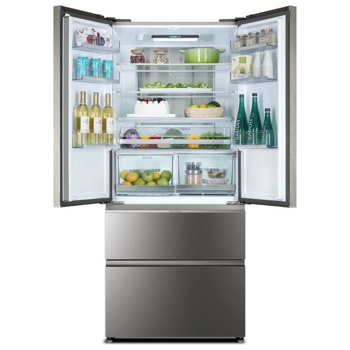 Haier HB18FGSAAA frigorifero side-by-side Libera installazione 539 L E Acciaio inossidabile