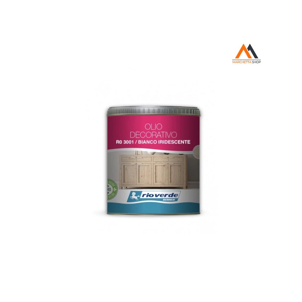 OLIO DECORATIVO BIANCO IRIDESCENTE 500 ML