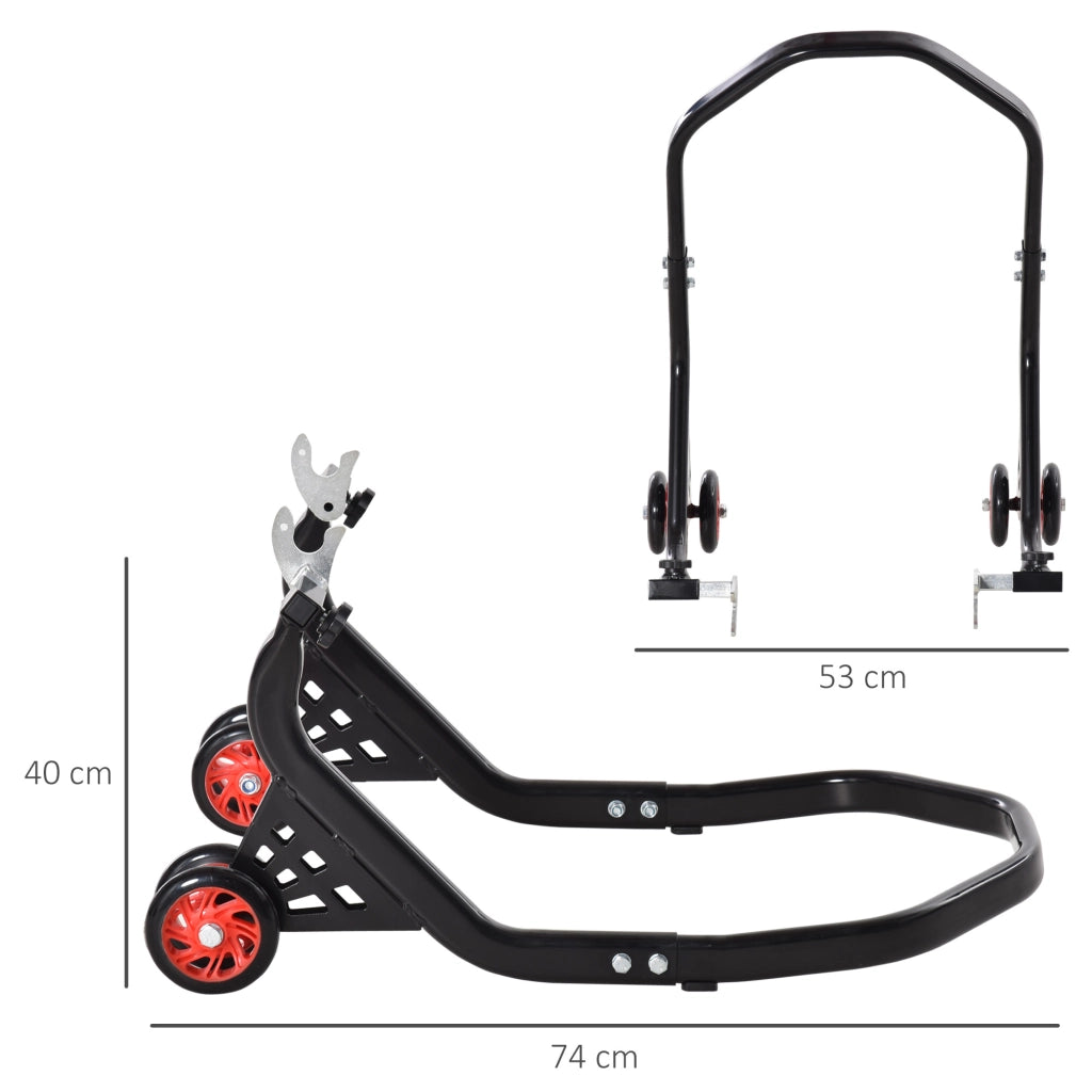 Cavalletto Alzamoto Posteriore Universale - Xylo - Regolabile, Fino 200kg, Nero